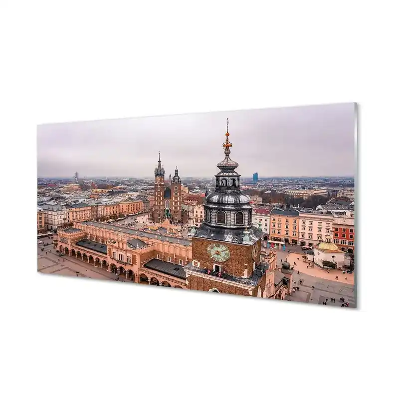 Tablou de sticlă Clădirile Bisericii Panorama Din Cracovia Ofertă specială