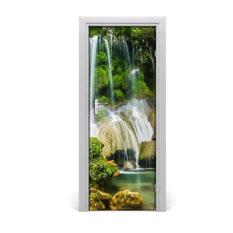 Autocolant uşă Cascada junglei Cumpărături sigure