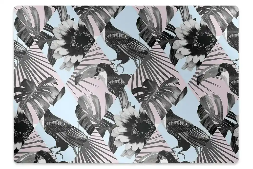 Covoras pentru protectie pardosea Patchwork tropical Promoție