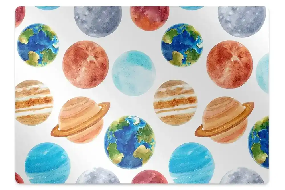 Protectie podea scaun birou Planete colorate Livrare rapidă