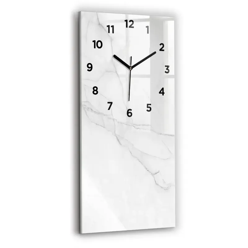 Ceas din sticlă dreptunghiular vertical Marmură decorativă Popular