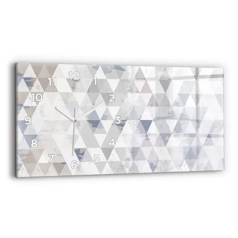 Bestseller Ceas din sticlă orizontale Model geometric