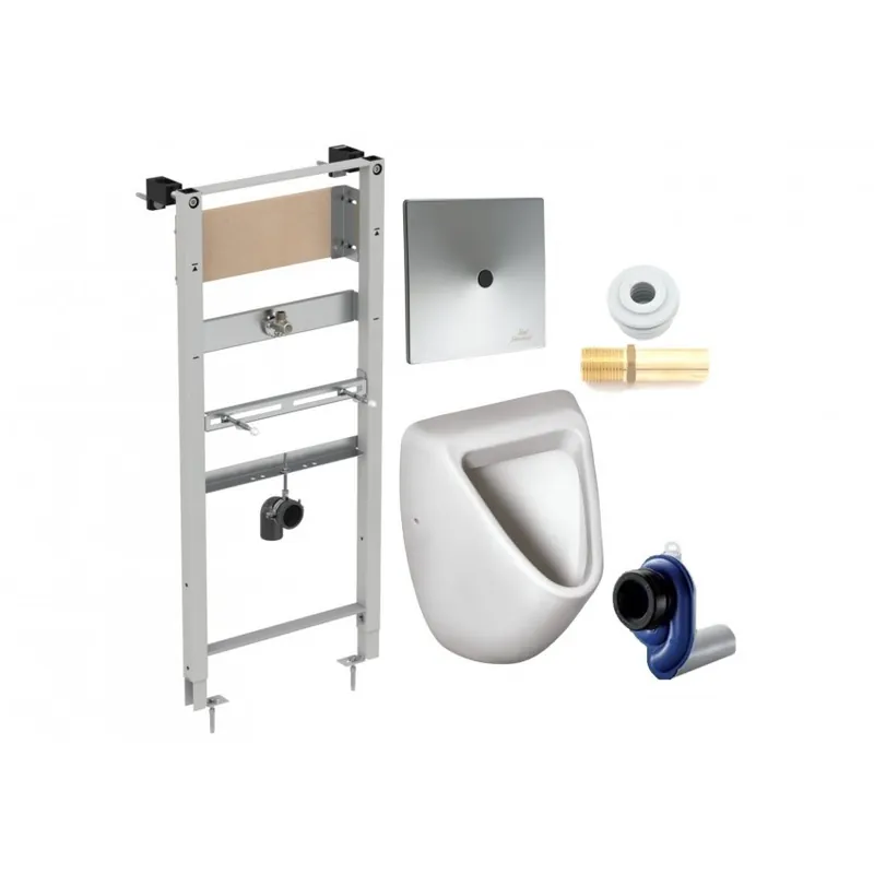 Set complet urinal Eurovit cu cadru, actionare urinal, sifon si set conectare la apa - Ideal Standard Preț redus