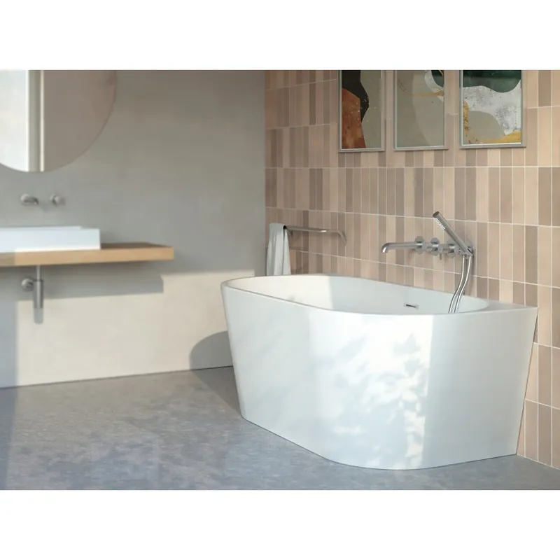 Mai ieftin Cada freestanding Deante Silia alb, 160 x 75 x 58 cm
