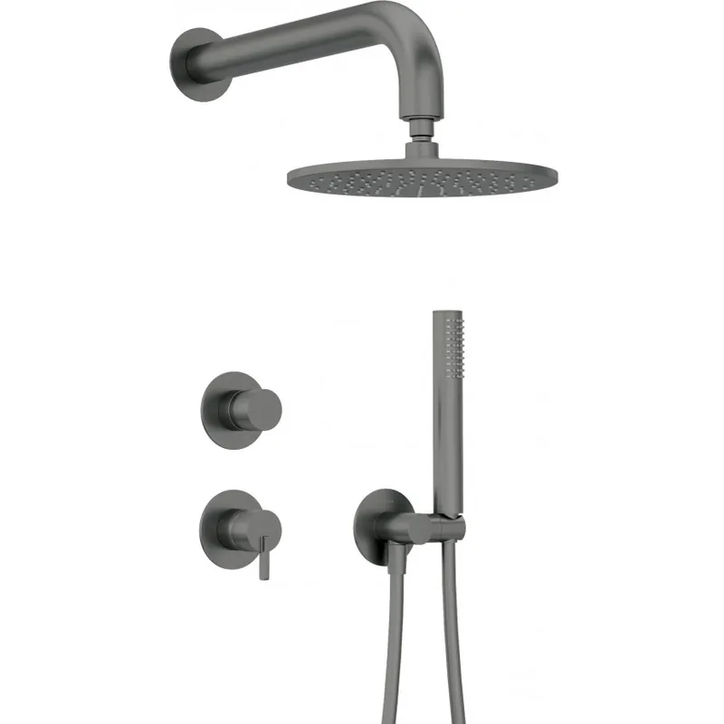 Set dus incastrat Deante Silia, cu palarie de dus, titanium Cel mai vândut