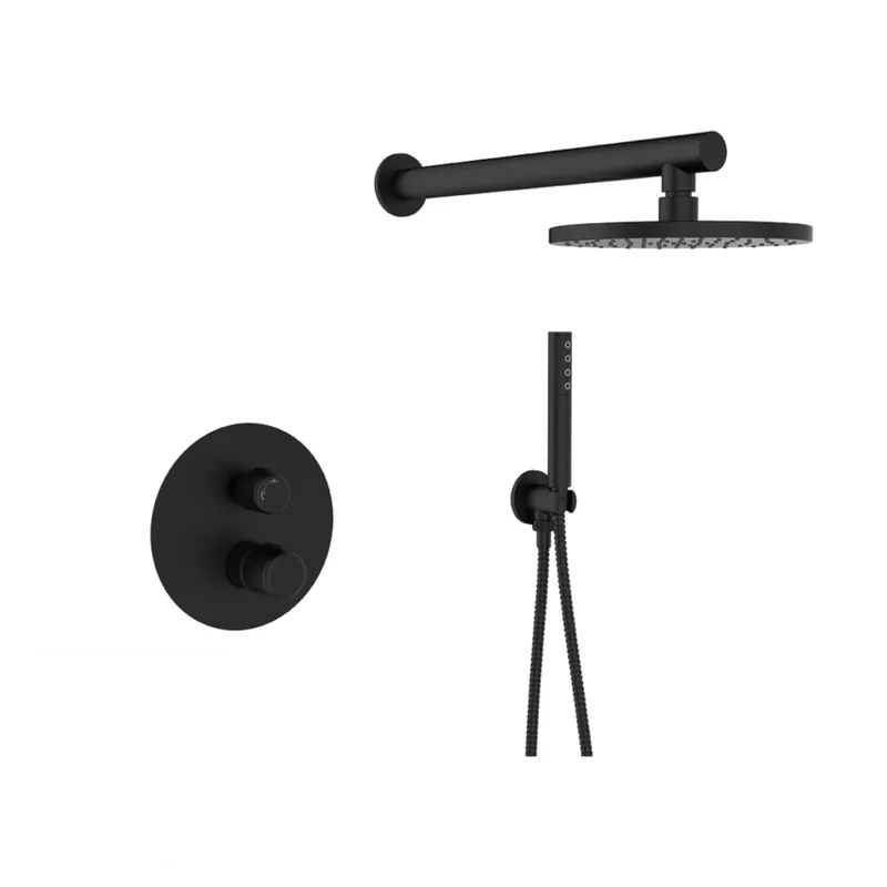 Bestseller Baterie dus incastrata Casa Blanca Pretto, negru, cu set de dus