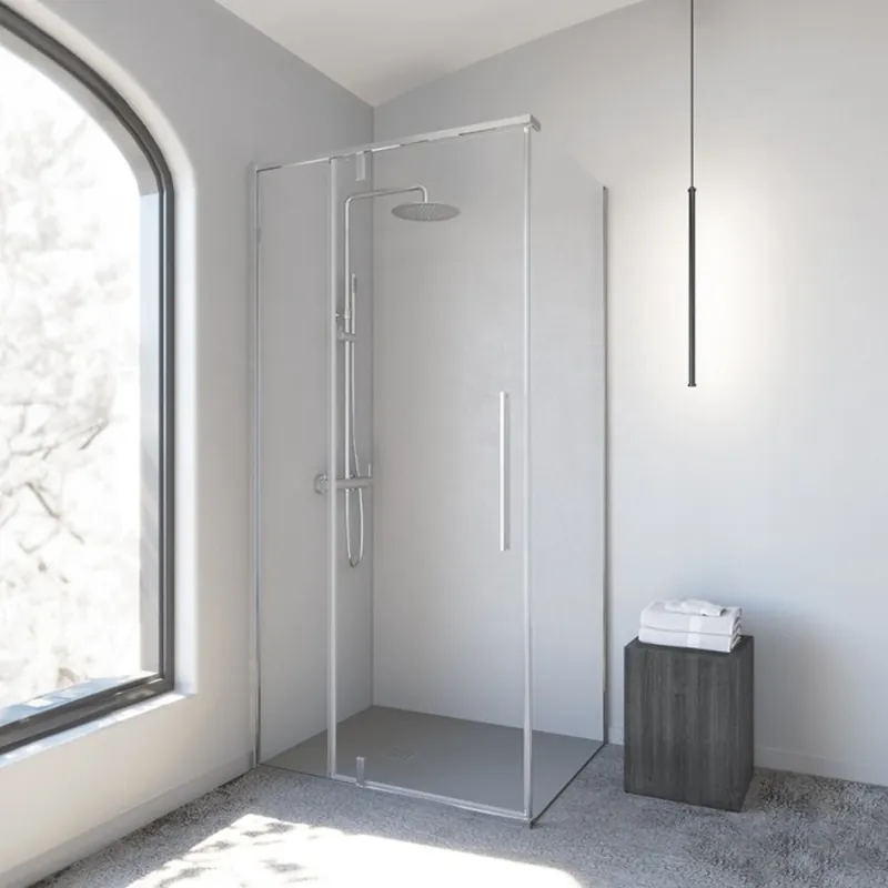 Lichidare de stoc Usa pivotanta Sanycces Slim MP151 din 2 piese, 96-98x200 cm