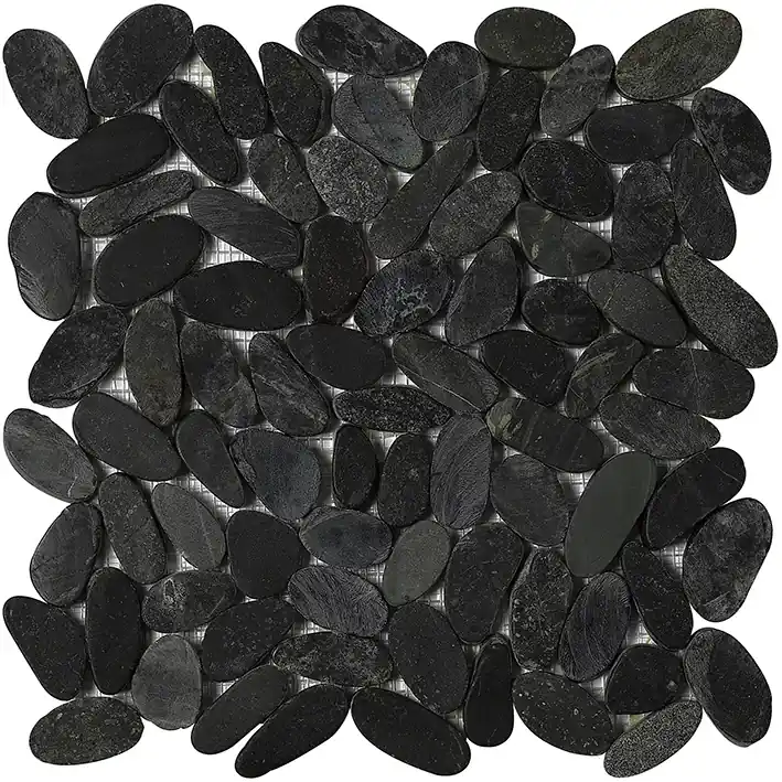 MOZAIC, PORCELANOSA GRUPO, PARADISE LAKE STONE NEGRO 30X30 cm, negru Doar azi