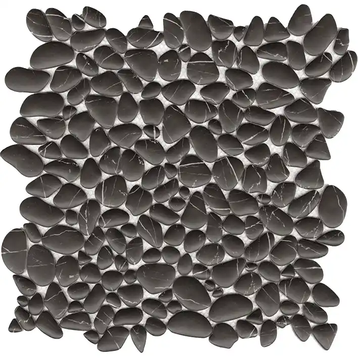 MOZAIC, PORCELANOSA GRUPO, BOULDER NEGRO MARQUINA 30,5X30,5 cm, negru Preț promoțional