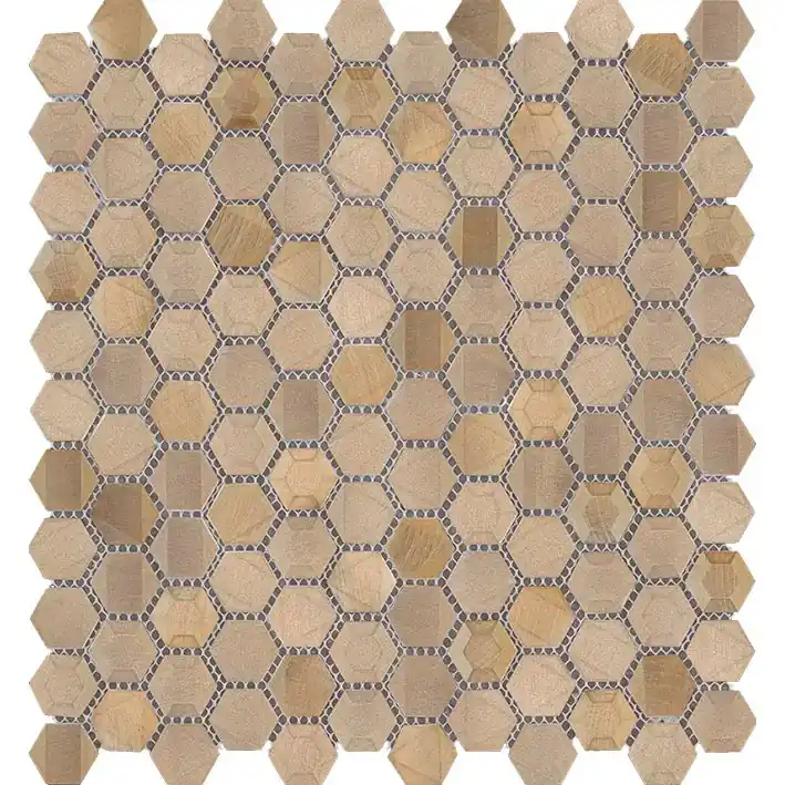 Ultima șansă MOZAIC, PORCELANOSA GRUPO, GRAVITY ALUMINIUM SIDES GOLD 27.7X29.2X0.3 CM cm, multicolor
