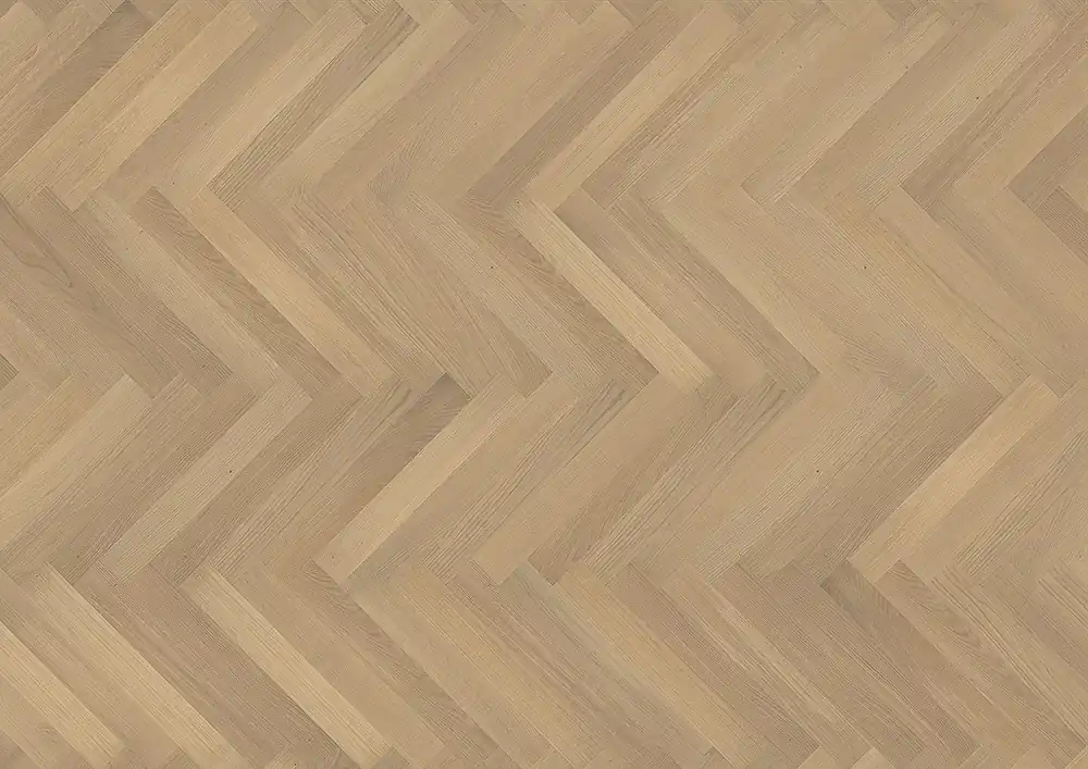Reducere specială PARCHET TRIPLU STRATIFICAT 11 MM, KÄHRS, STUDIO COLLECTION MASTER, OAK AB WHITE HERRINGBONE, FINISAJ LAC MAT