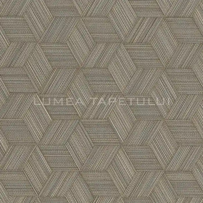 Tapet dormitor texturat geometric unicolor Jannelli&Volpi 50512 Doar azi