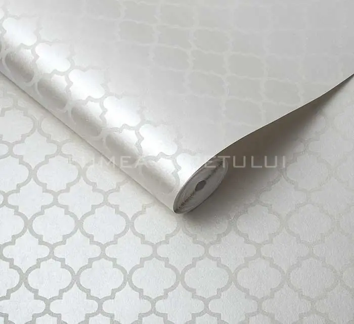 Tapet living model geometric cu cristale culoare alb Eternal 105125 Ofertă