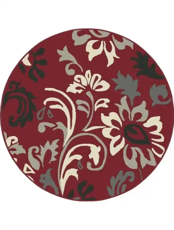 Ultima șansă Covor Florence Floral Red Rotund