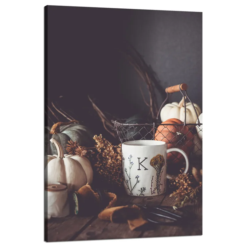 Reducere de preț Tablou pe pânză Dovleci Retro Vintage Toamnă 80x120