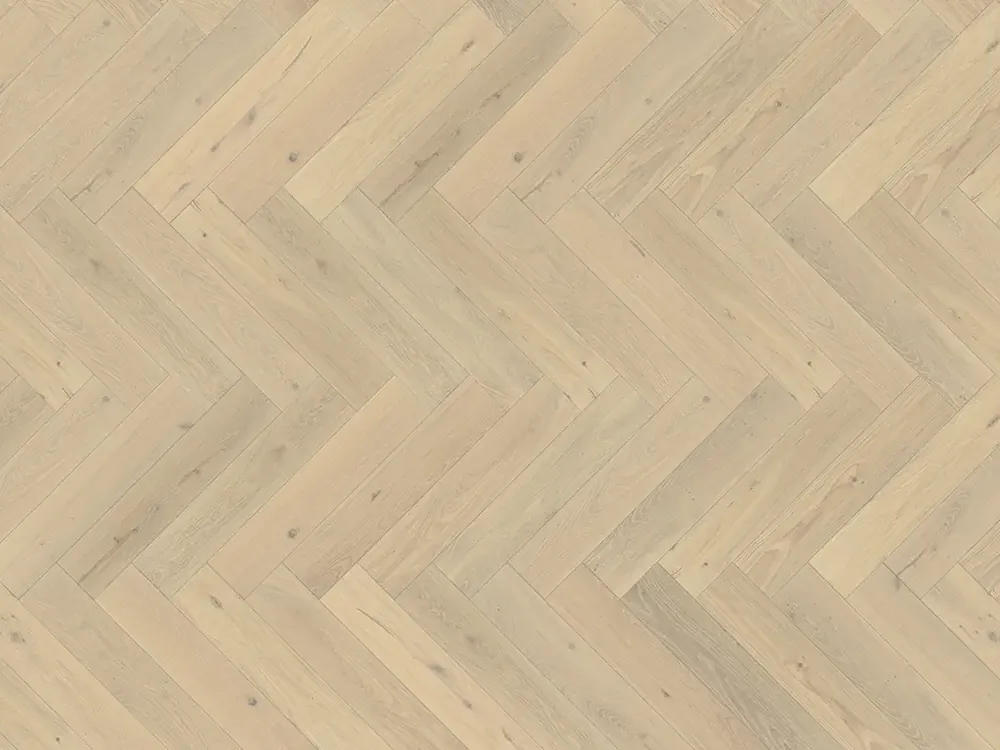 Parchet dublustratificat stejar Oak CD Creme White Oil Herringbone Kahrs Livrare rapidă