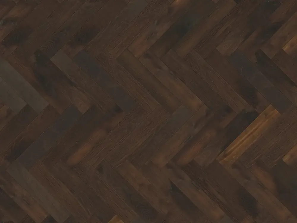 Popular Parchet dublustratificat stejar Oak CD Smoked Dark Oil Herringbone Kahrs