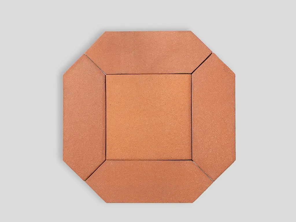 Pardoseala teracota octagon 14th Century Arrotato da Crudo COTTO MANETTI Ieftin