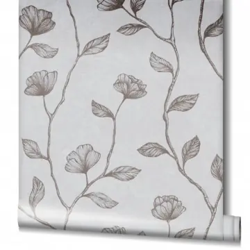 Tapet decorativ model frunze bronz-gri 34801 GZSZ Ultima șansă
