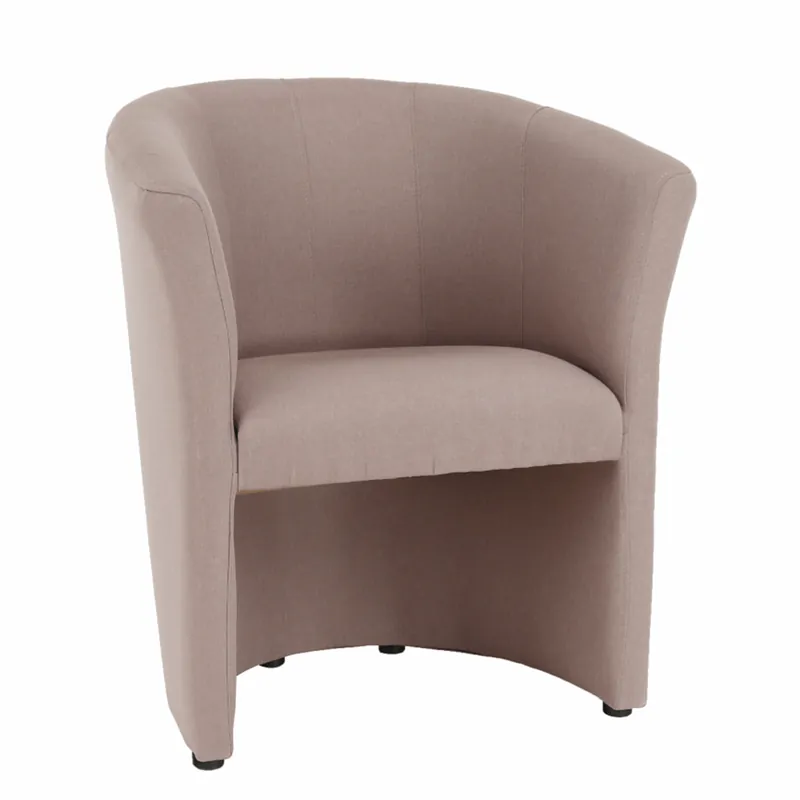 Disponibil imediat Fotoliu de club, material textil roz pudră, CUBA