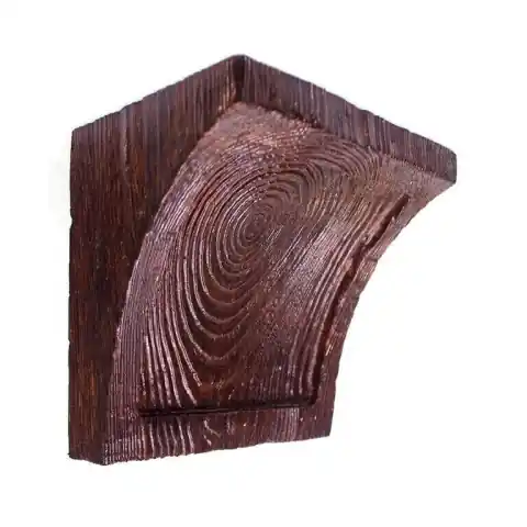 Consola decorativa din poliuretan, maro inchis, rustic, EQ025D - 19x13x18 cm Livrare expres