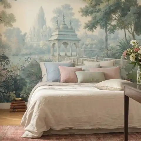 Fototapet Celestial Palm Court - personalizat, VLAdiLA Ofertă exclusivă