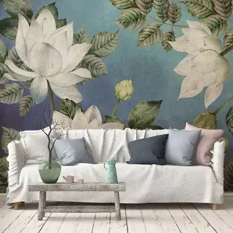 Bestseller Fototapet White Floret, VLAdiLA