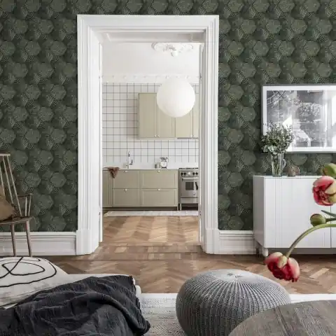 Tapet personalizabil Hexagon Tiles, Emerald, Rebel Walls, 5 mp / rola Expediere rapidă